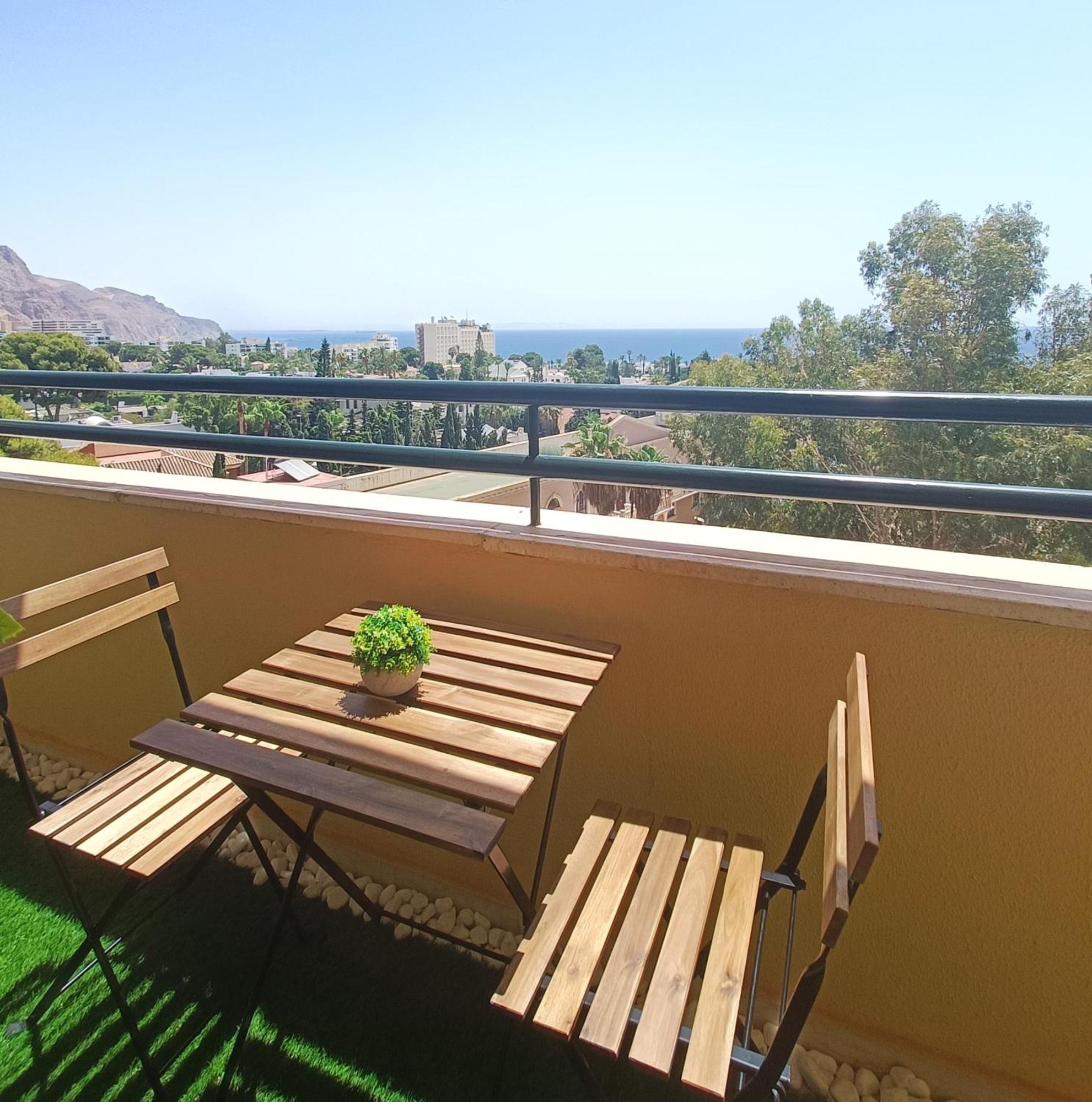 Geminis 504 Suite Con Terraza Y Vistas Al Mar アグアドゥルセ エクステリア 写真